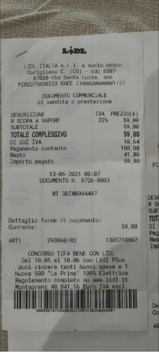 Silvercrest Scopa a Vapore