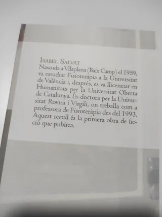 L'úngla i la carn, Isabel Salvat 2016