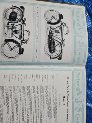 Catálogo Moto AJS Cycles 1915