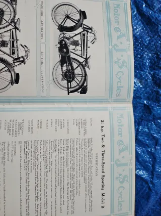 Catálogo Moto AJS Cycles 1915