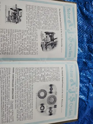 Catálogo Moto AJS Cycles 1915