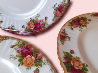4 platos 26 cm Royal Albert Old Country Roses
