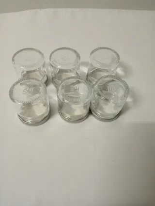 Set di 6 barattolini Vetro Tappo Metallo