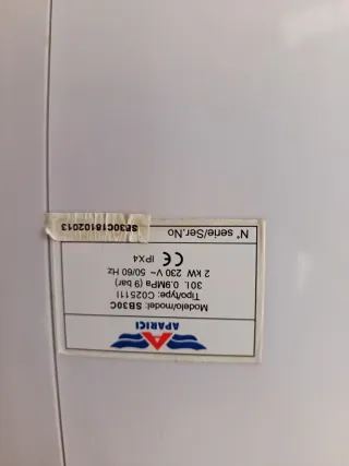 Calentador eléctrico paso casi nuevo