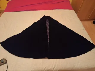 Capa Fallera Niña Terciopelo Negra