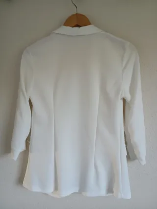 Chaqueta blazer blanca