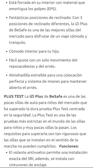 Silla Coche Besafe Izi Plus