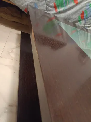 Mesa de centro madera y cristal