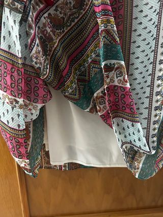 Vestido largo estampado