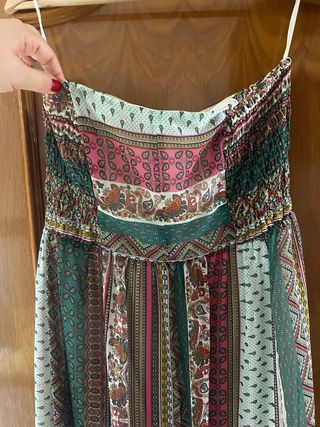 Vestido largo estampado