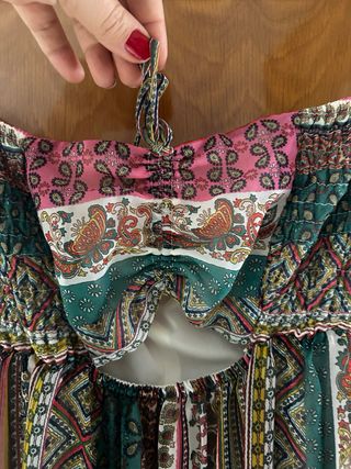 Vestido largo estampado