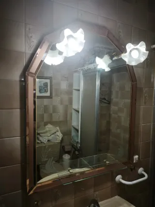 Espejo de baño vintage