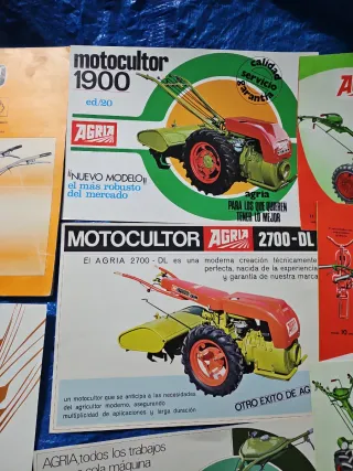 Lote 13 Catálogos Agria Motoazada Motocultor