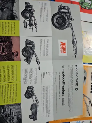 Lote 13 Catálogos Agria Motoazada Motocultor