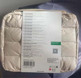 Organizzatore Tech Benetton Nuovo 30x23x4cm