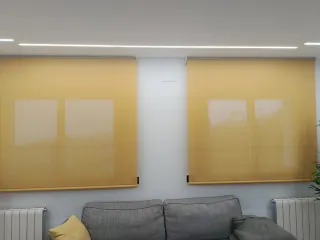 Estores Enrollables Screen cortinadecor Mostaza