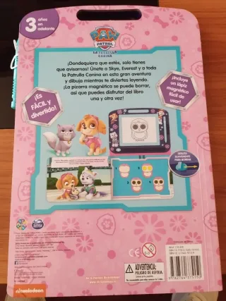 Libro y Pizarra Magnética Paw Patrol