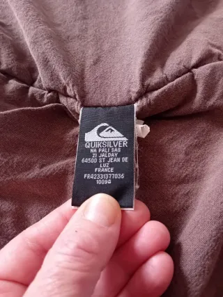 Chaqueta Quiksilver Talla M Gris claro