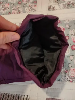 Pantalón de nieve con tirantes morado