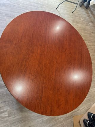 Mesa redonda madera oficina/comedor