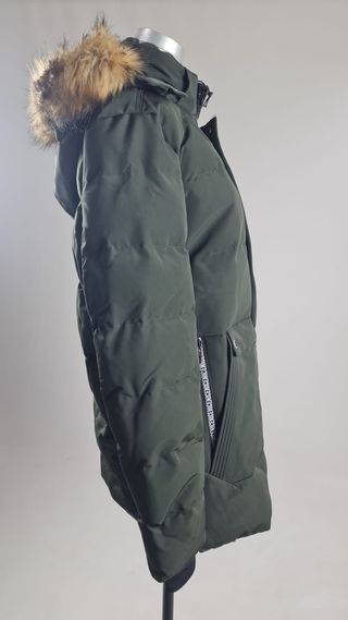Parka verde hombre con capucha
