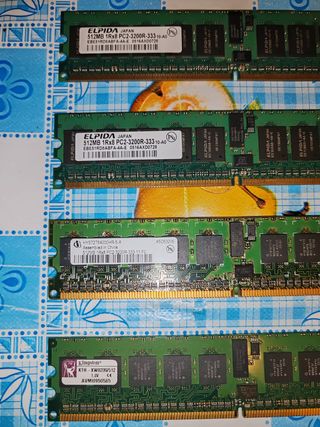 Memoria RAM HP 512MB PC2-3200R-33