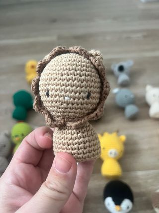 Conjunto animales ganchillo hechos a mano