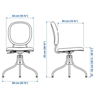Silla Escritorio Bjorkberget Ikea Blanca