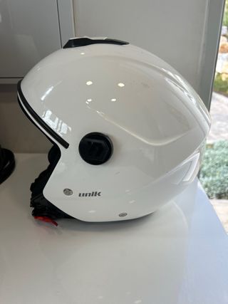 Casco Moto Blanco Talla XXL