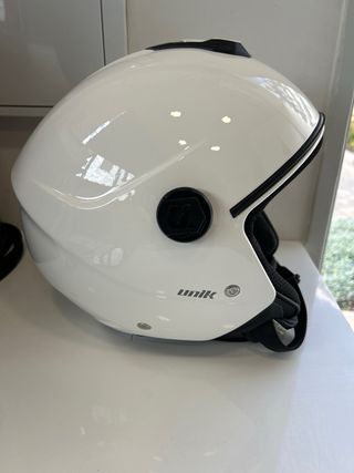 Casco Moto Blanco Talla XXL