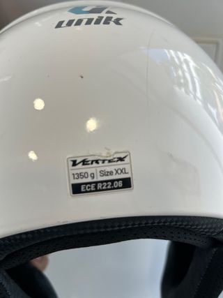 Casco Moto Blanco Talla XXL