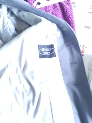 Chaqueta equitación hombre gris talla 48