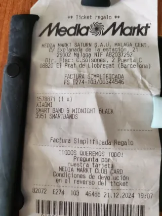 Xiaomi Smart Band 9 Negra