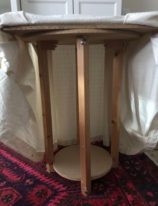 Mesa camilla cuadrada pequeña