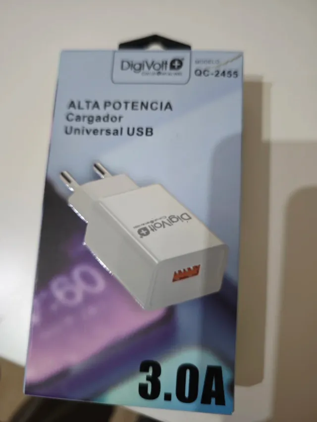 Cargador USB DigiVolt QC-2455 3.0A Carga Rápida