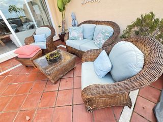 Conjunto Muebles Terraza: Sofá, 2 Sillones, Mesa