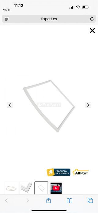 Goma Puerta Frigorífico AEG Electrolux Zanussi