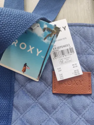 Bolso Tote Roxy Azul Acolchado