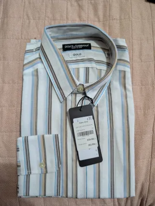 Camicia Dolce & Gabbana Gold righe taglia L