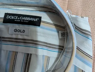 Camicia Dolce & Gabbana Gold righe taglia L