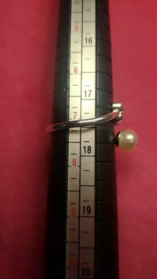 Anillo Tous Plata y Perla Ajustable original