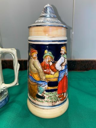 PACK DE DOS JARRAS DE CERÁMICA DE CERVEZA ALEMANAS