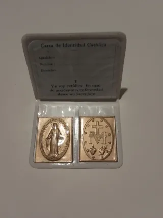 Carta de Identidad Católica con Medallas