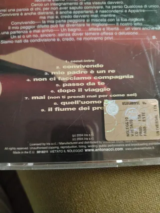 CD Biagio Antonacci - Convivendo parte 1