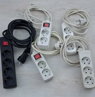 Regleta alargador enchufes con interruptor