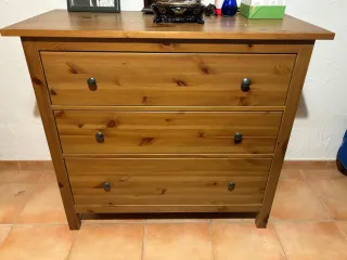 Cómoda de madera 3 cajones