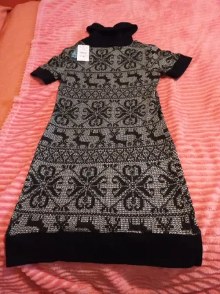 Vestido jersey Bershka Navidad Talla L