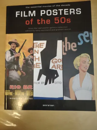 7 libros film posters ,años 40,50,60,70,80 y 90