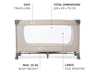 Cuna de viaje Hauck: Fácil de transportar