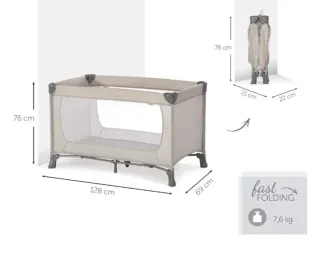 Cuna de viaje Hauck: Fácil de transportar